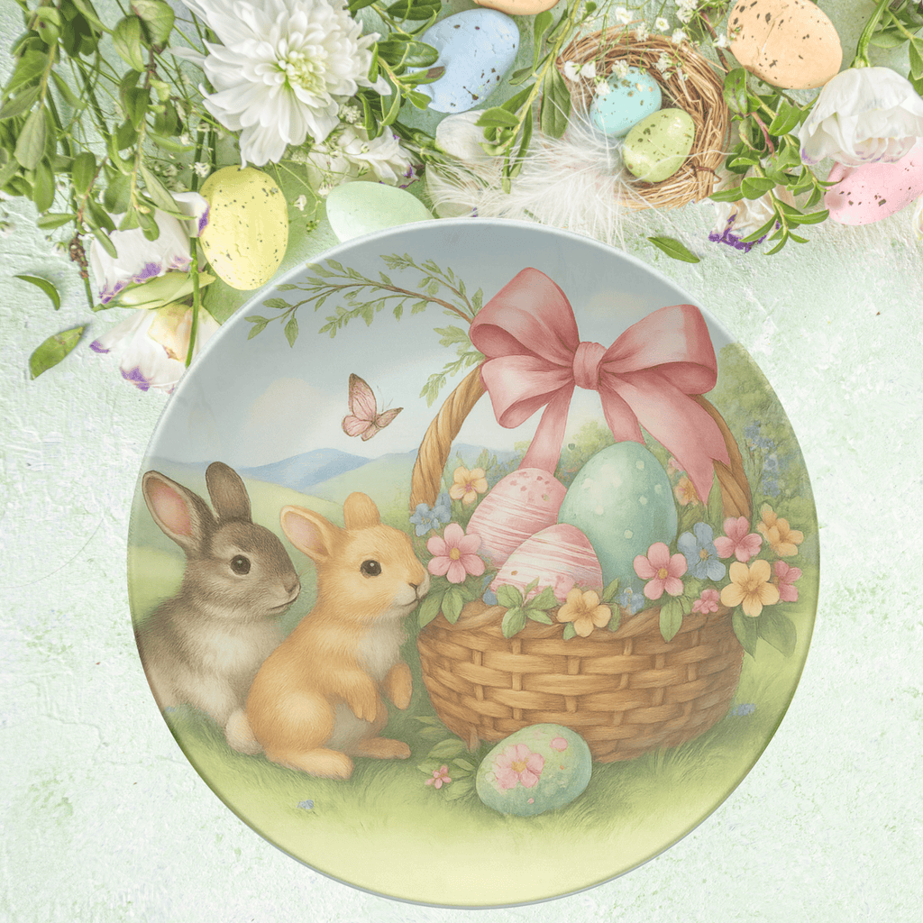 Easter Bunny Basket Plate by Lil Plate Shop