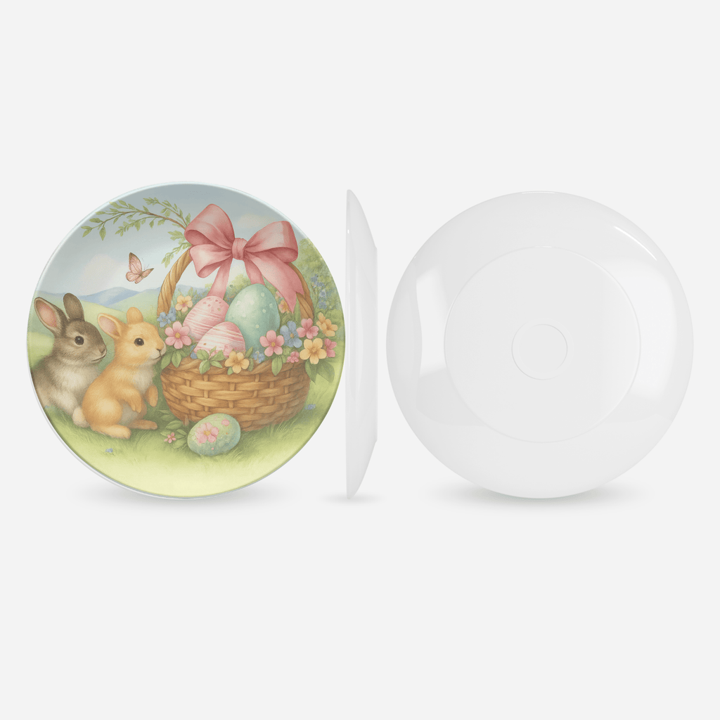 Easter Bunny Basket Plate by Lil Plate Shop