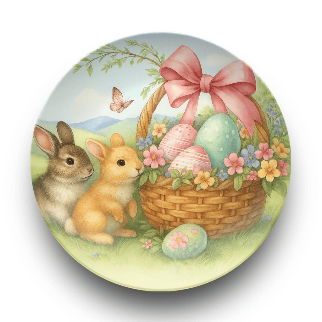Easter Bunny Basket Plate by Lil Plate Shop
