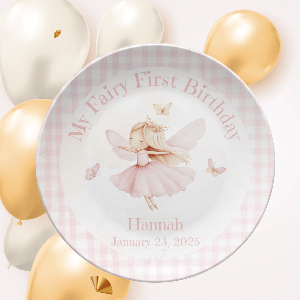 Fairy First Birthday Plate by Lil Plate Shop