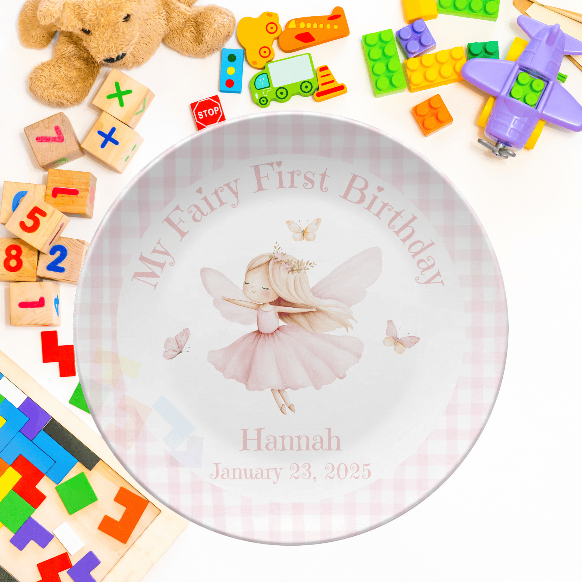 Fairy First Birthday Plate by Lil Plate Shop