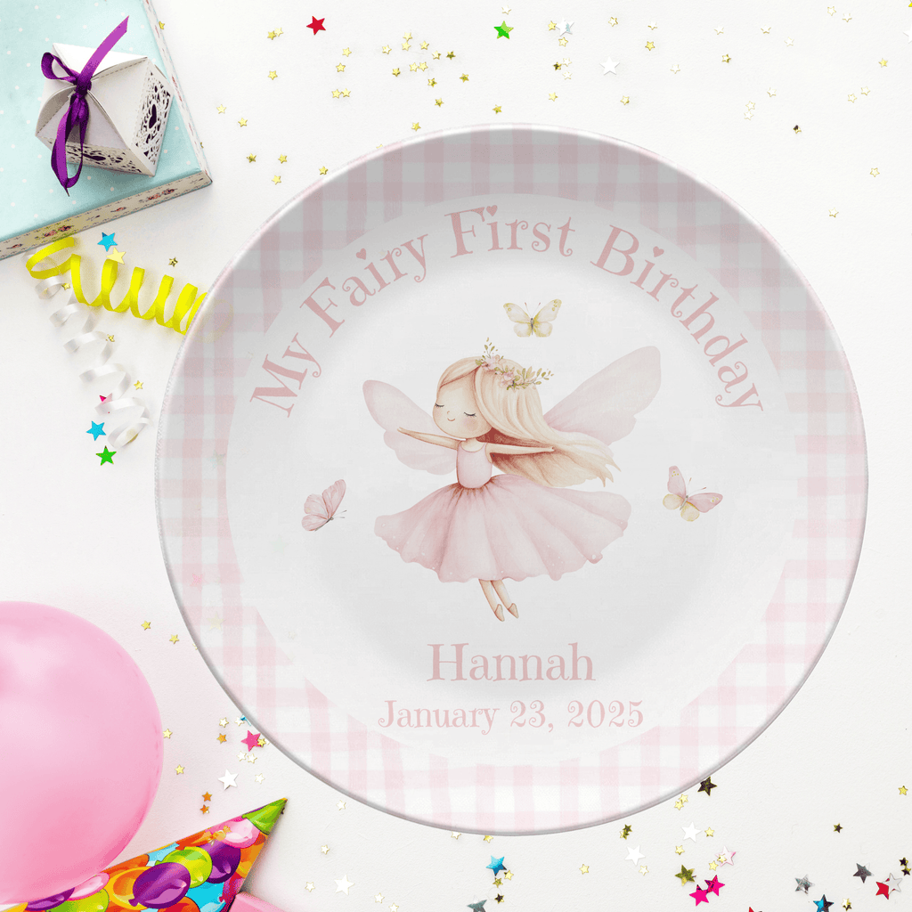 Fairy First Birthday Plate by Lil Plate Shop