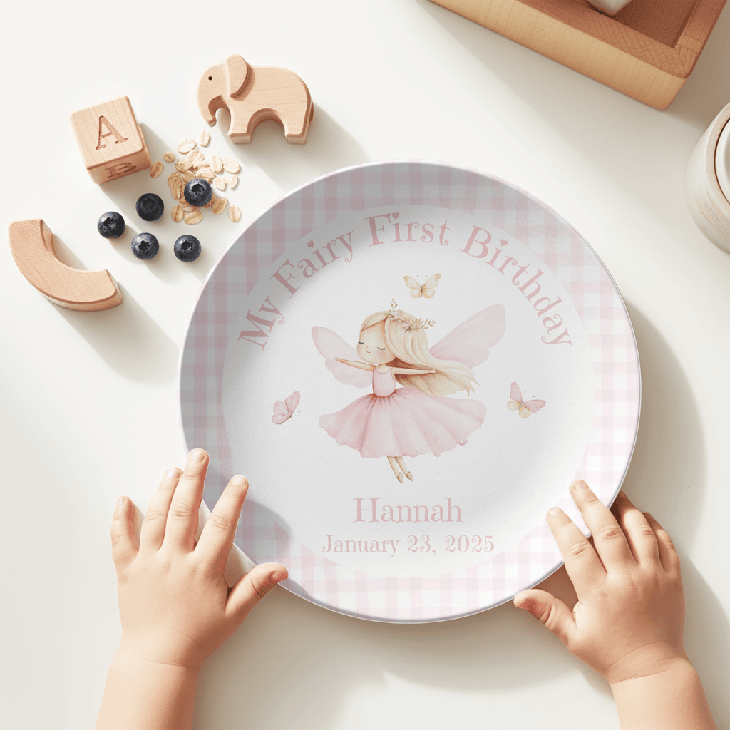 Fairy First Birthday Plate by Lil Plate Shop