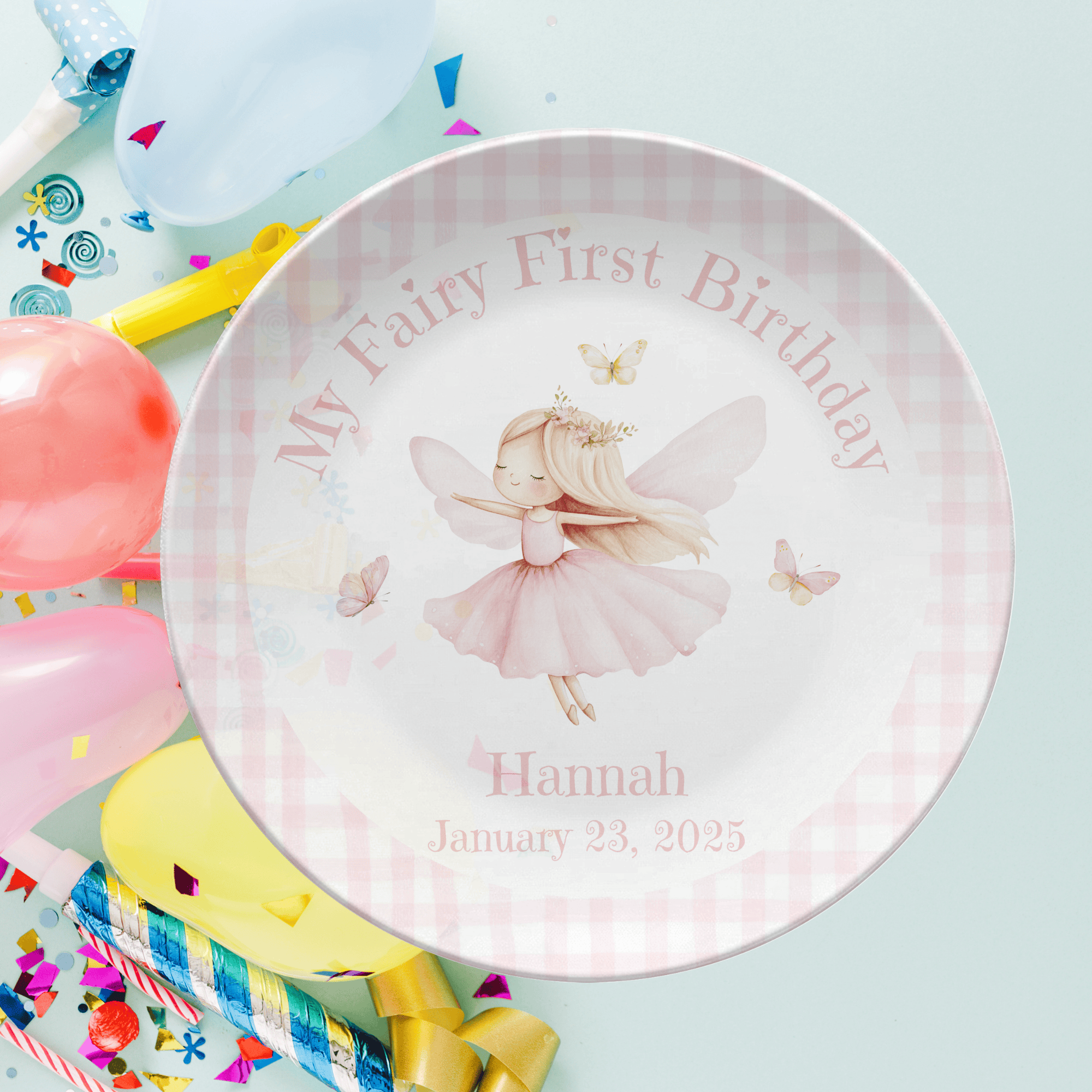 Fairy First Birthday Plate by Lil Plate Shop
