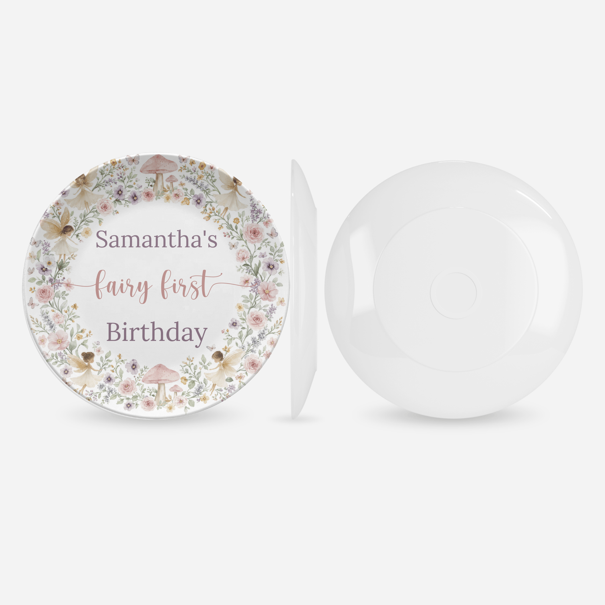 Fairy First Birthday Plate by Lil Plate Shop