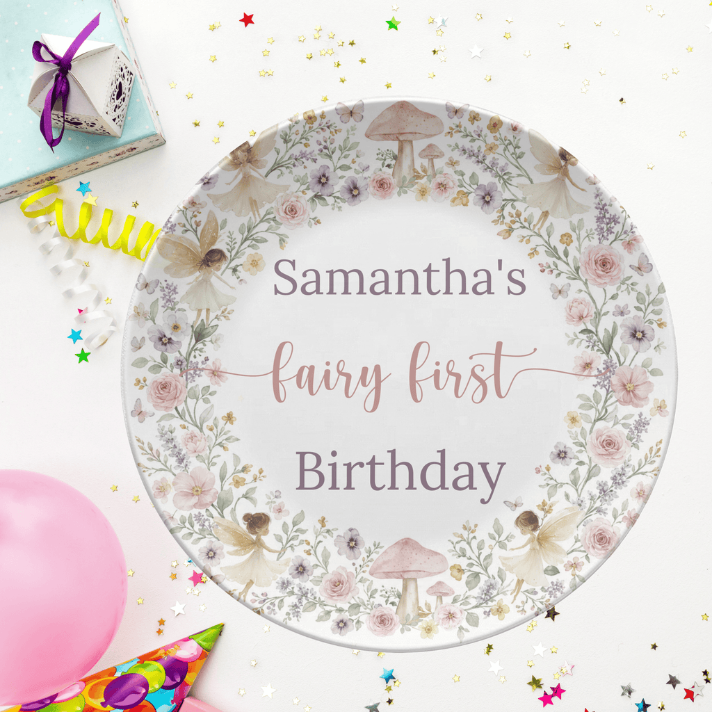 Fairy First Birthday Plate by Lil Plate Shop