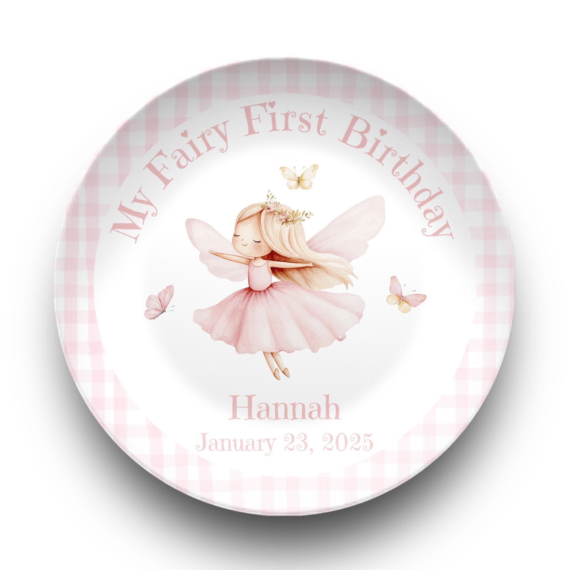 Fairy First Birthday Plate by Lil Plate Shop
