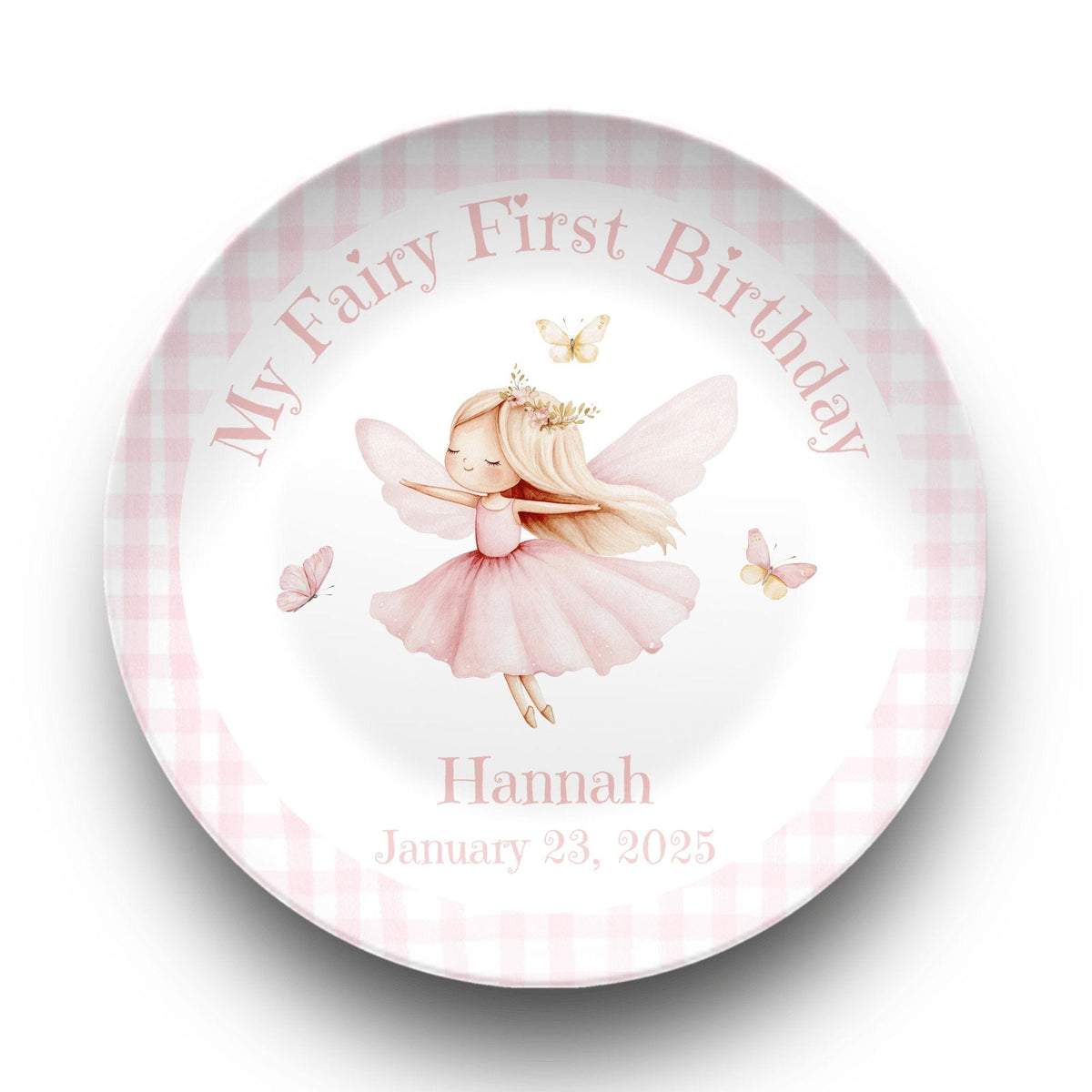 Fairy First Birthday Plate by Lil Plate Shop