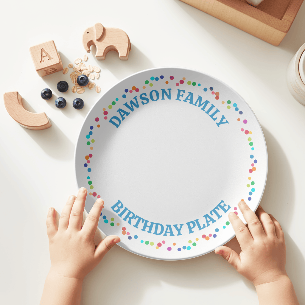 Family Birthday Celebration Plate by Lil Plate Shop