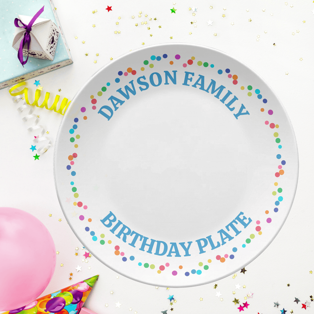 Family Birthday Celebration Plate by Lil Plate Shop