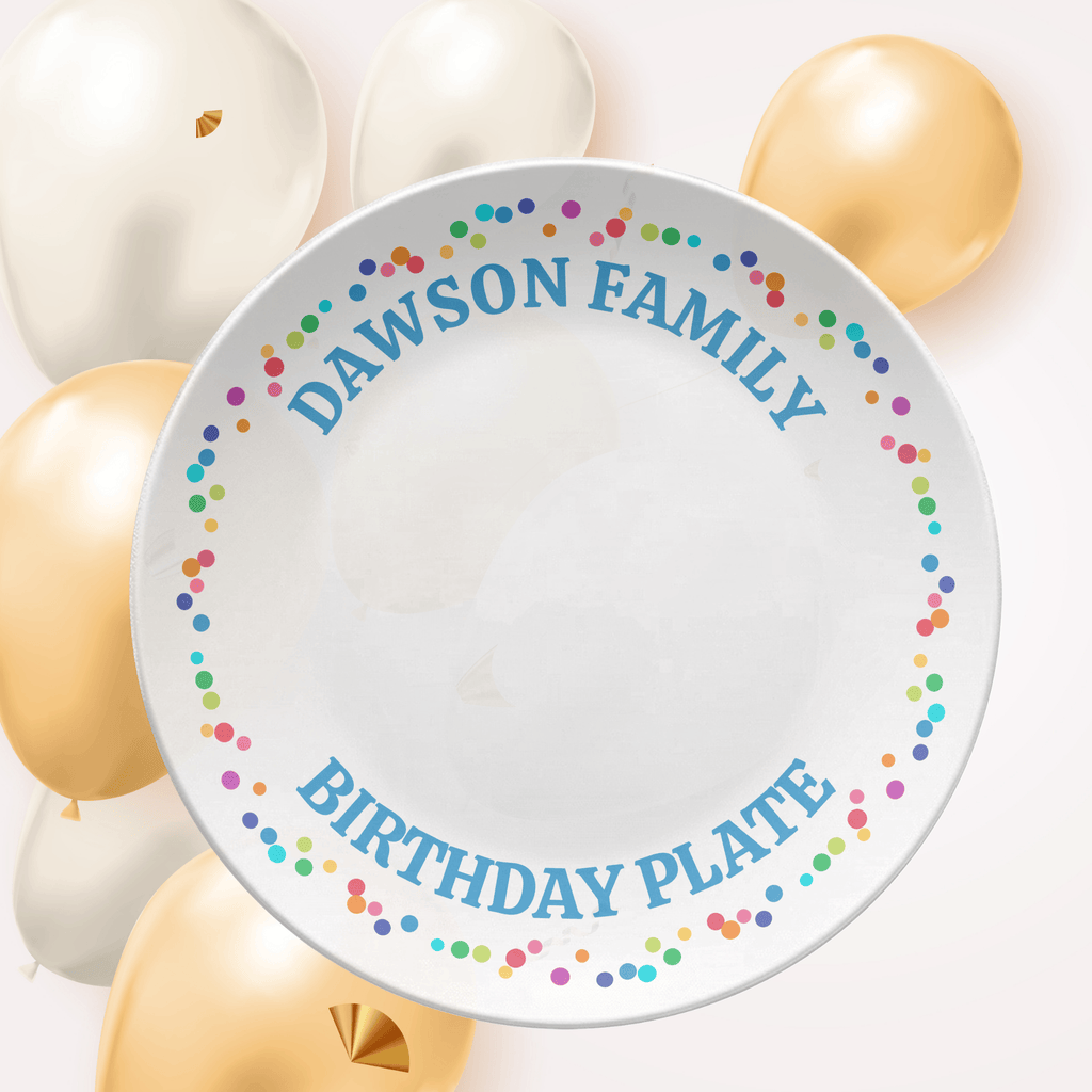 Family Birthday Celebration Plate by Lil Plate Shop