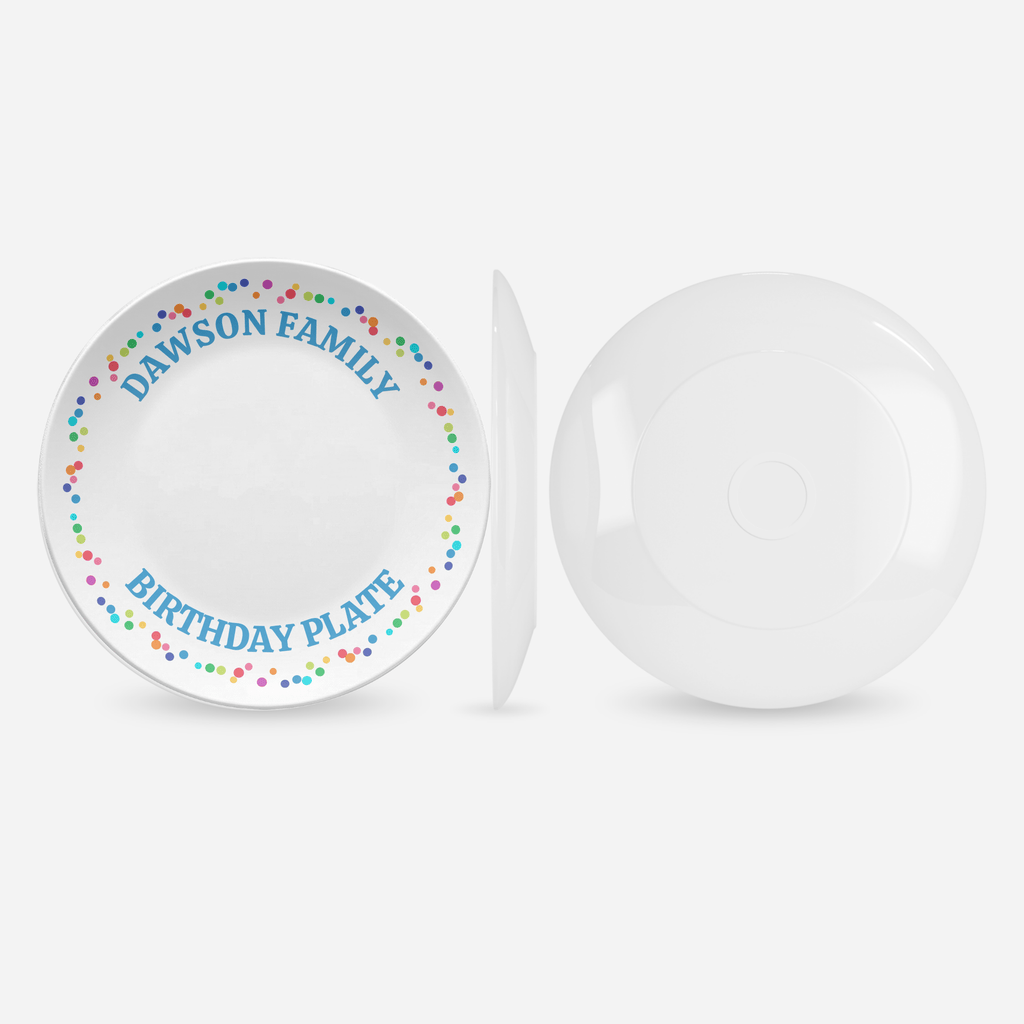 Family Birthday Celebration Plate by Lil Plate Shop