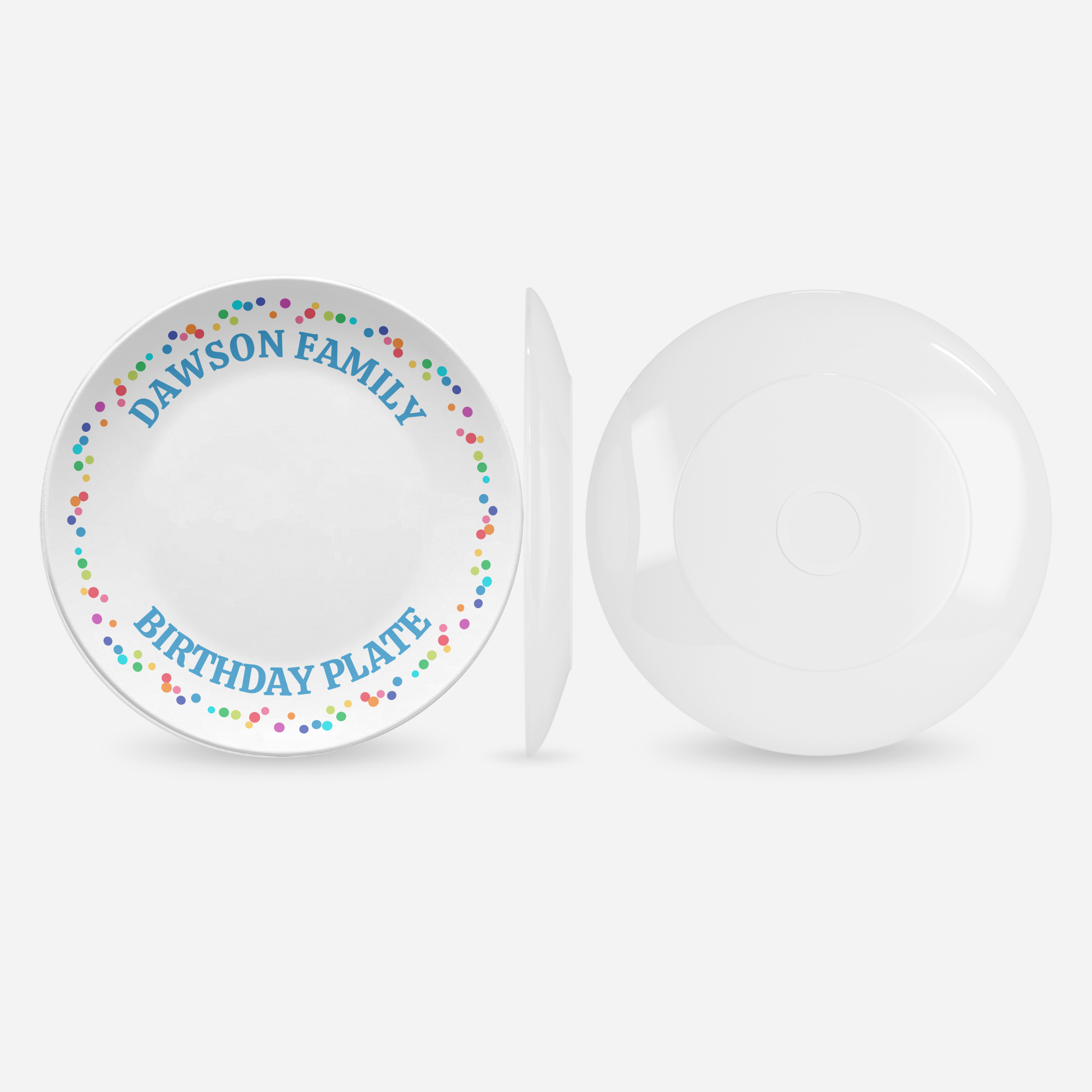 Family Birthday Celebration Plate by Lil Plate Shop