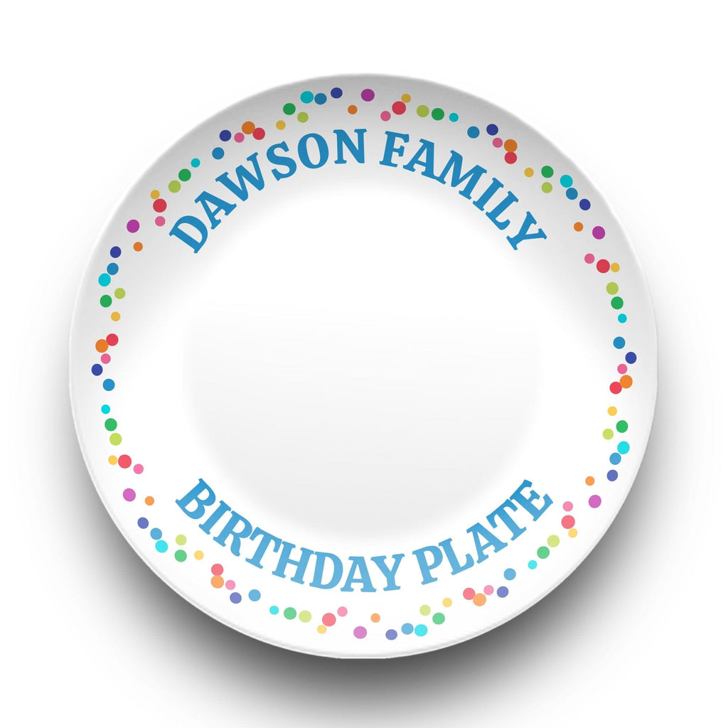 Family Birthday Celebration Plate by Lil Plate Shop