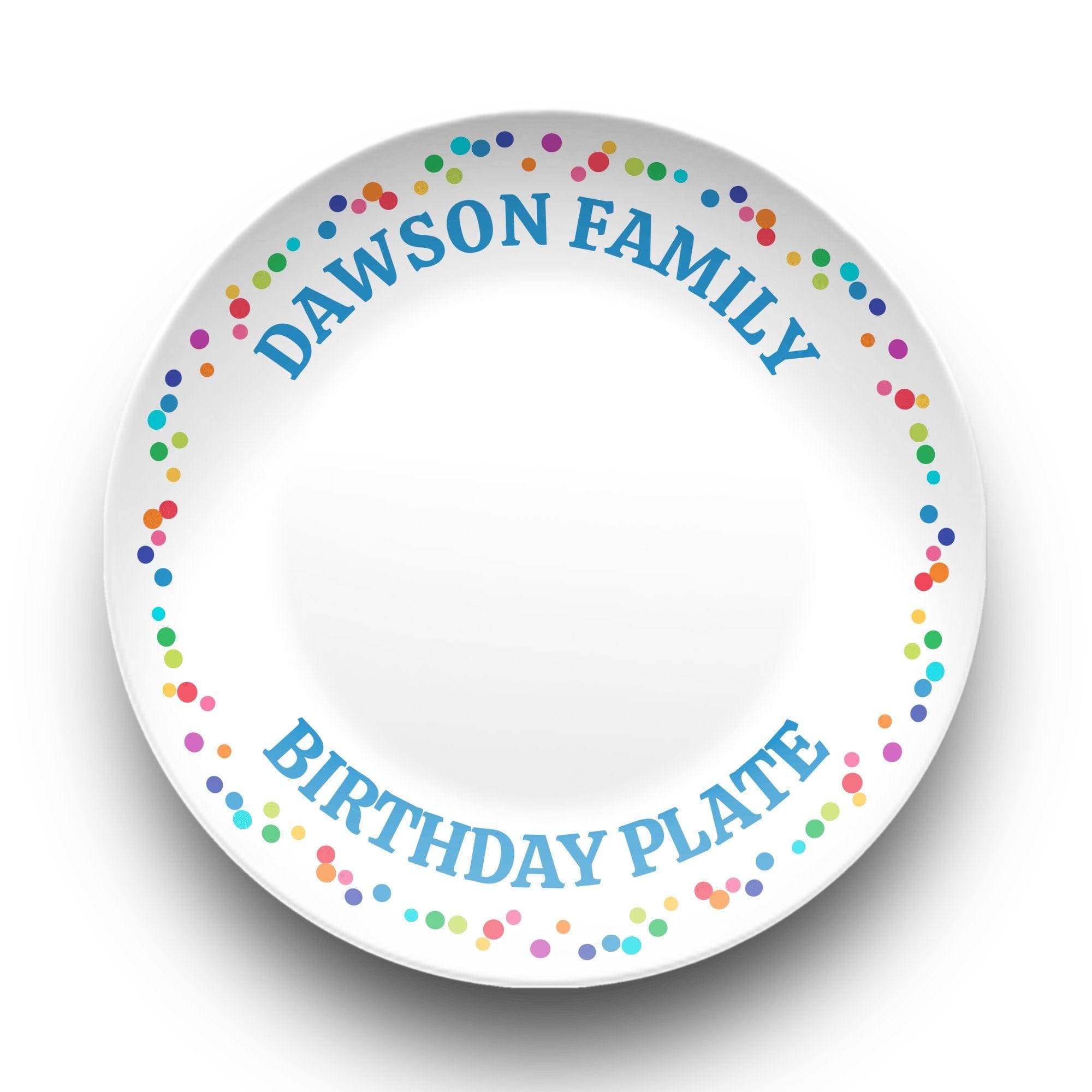 Family Birthday Celebration Plate by Lil Plate Shop
