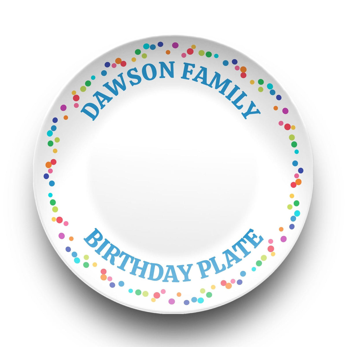 Family Birthday Celebration Plate by Lil Plate Shop