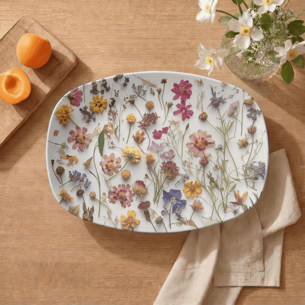 Faux Dried Flower Platter by Lil Plate Shop