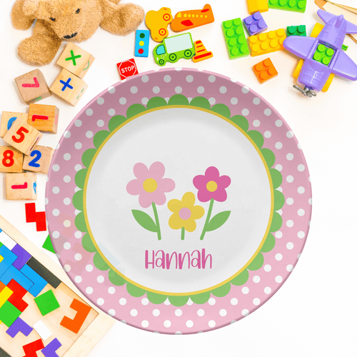 Flower Row Plate by Lil Plate Shop