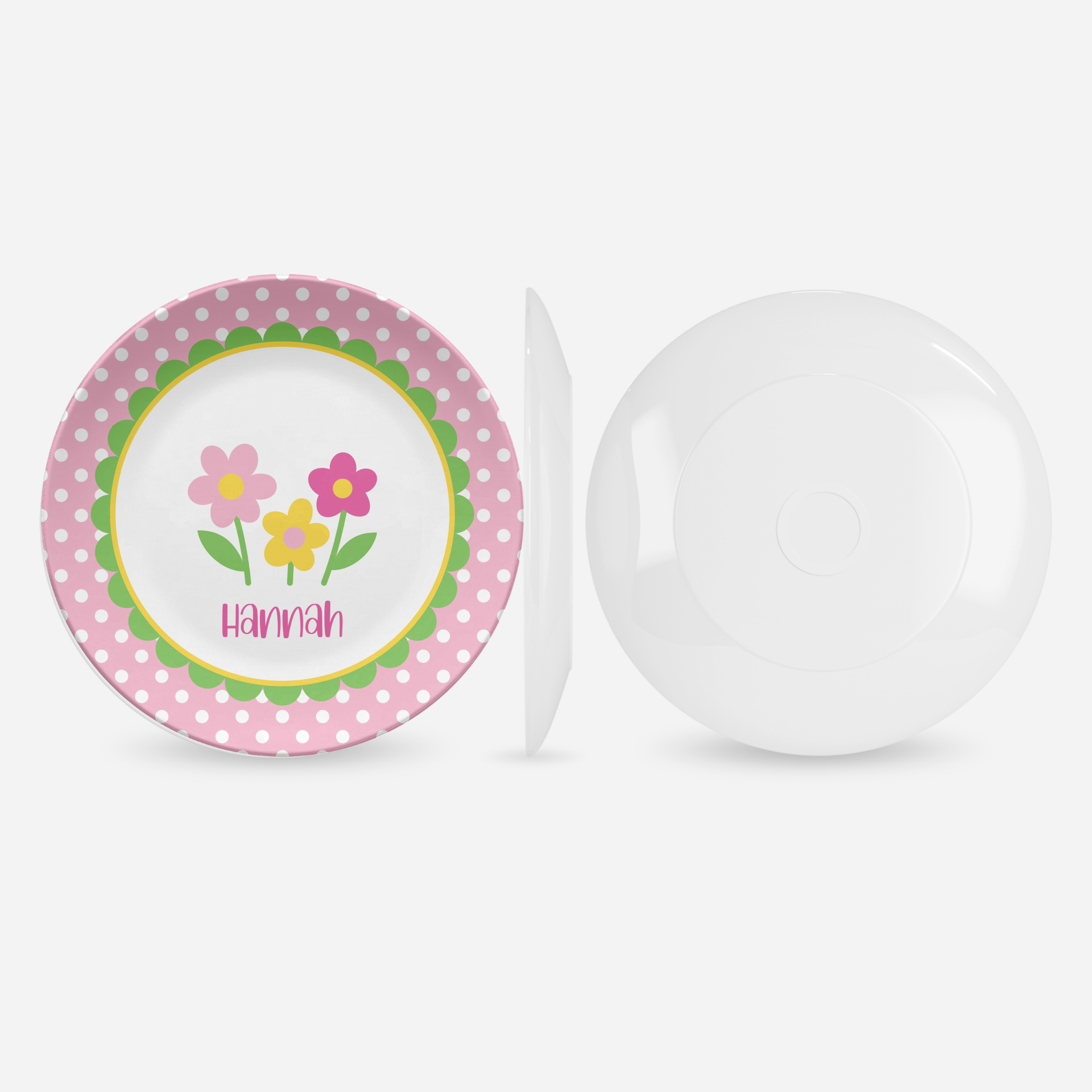 Flower Row Plate by Lil Plate Shop