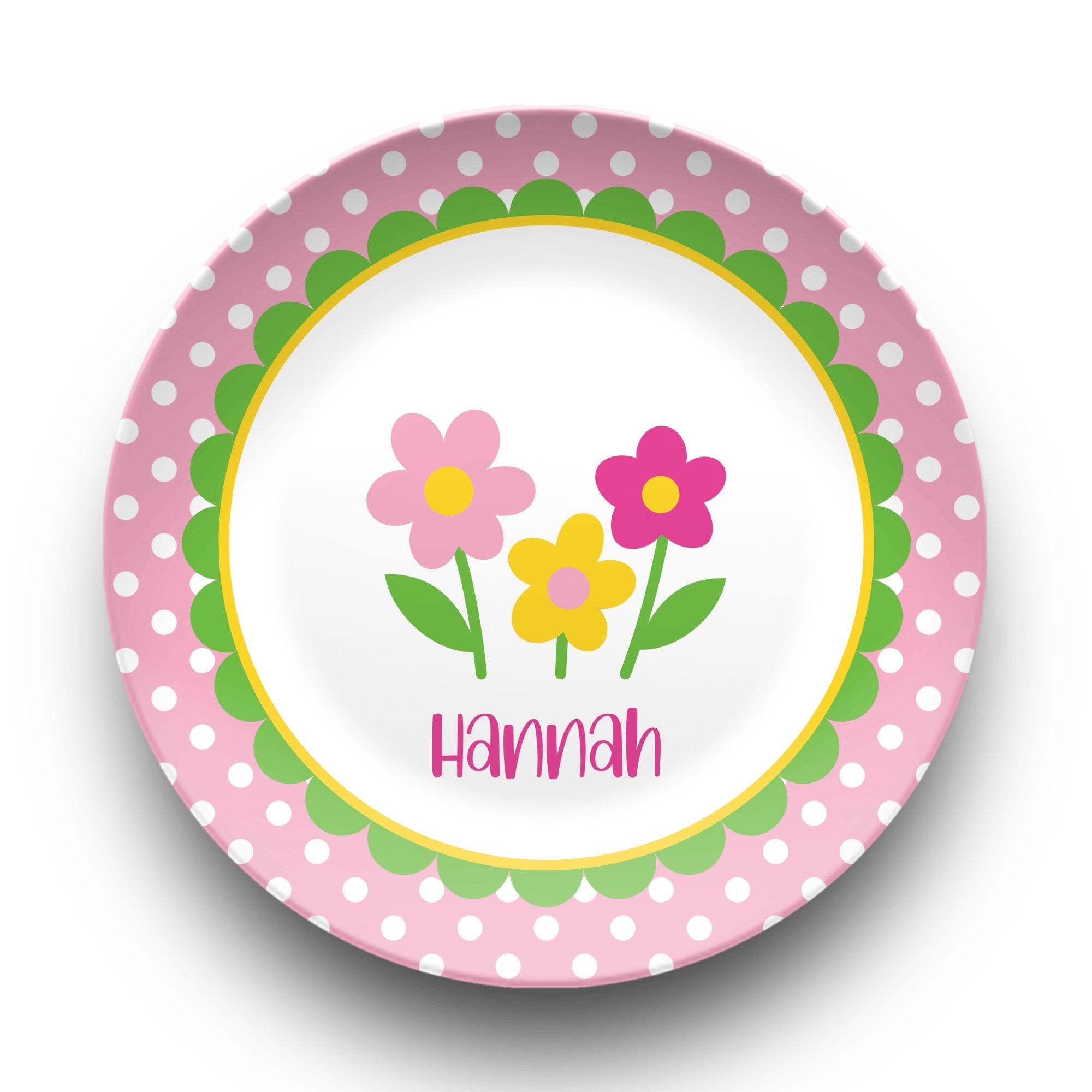 Flower Row Plate by Lil Plate Shop