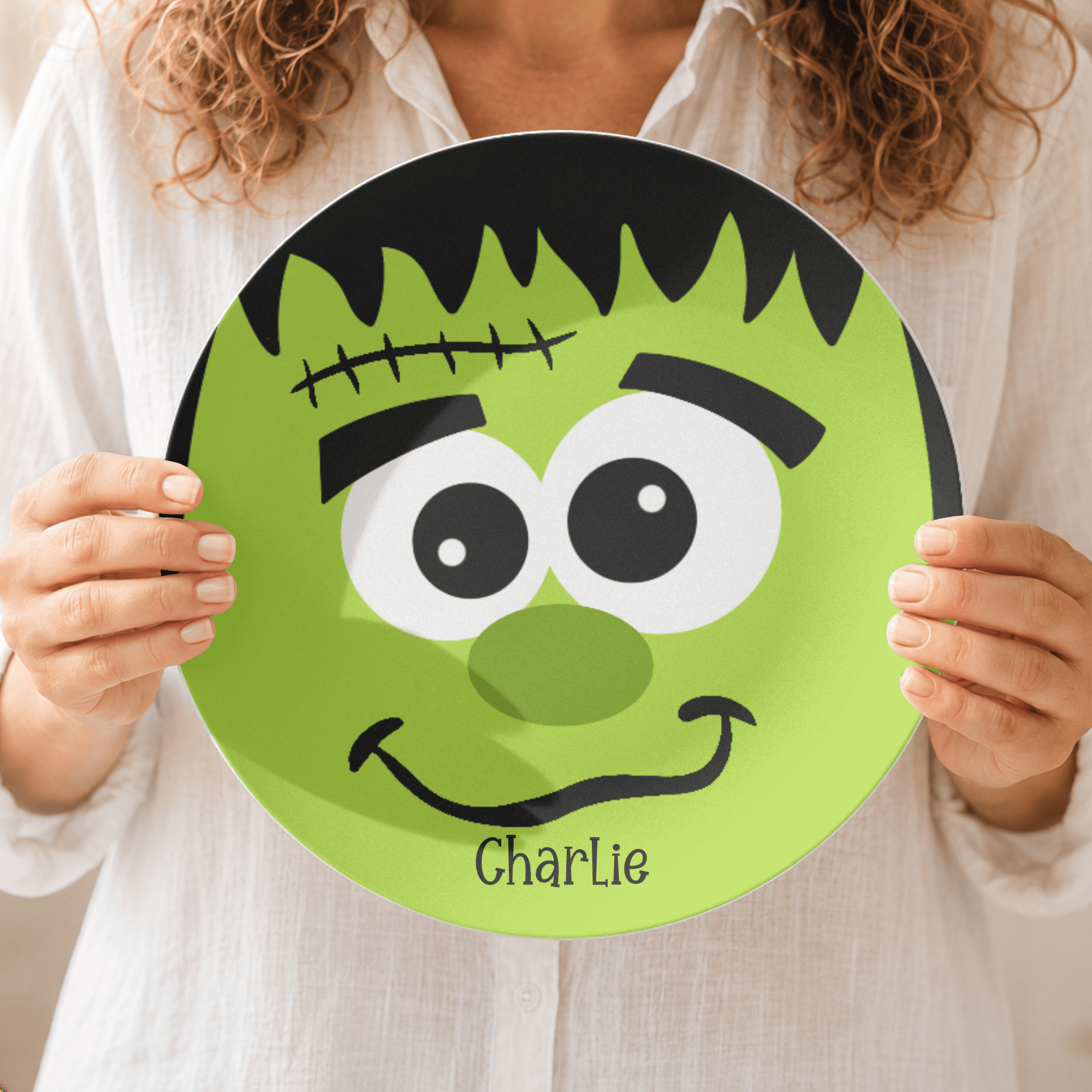 Frankenstein Face Plate by Lil Plate Shop