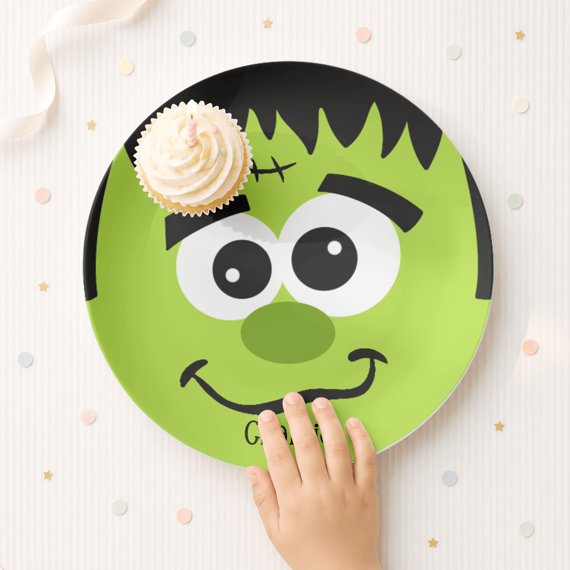 Frankenstein Face Plate by Lil Plate Shop