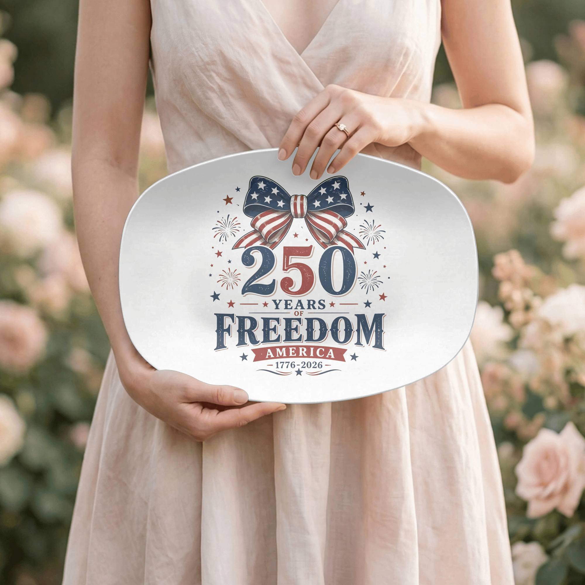 Freedom America Spirit Platter by Lil Plate Shop