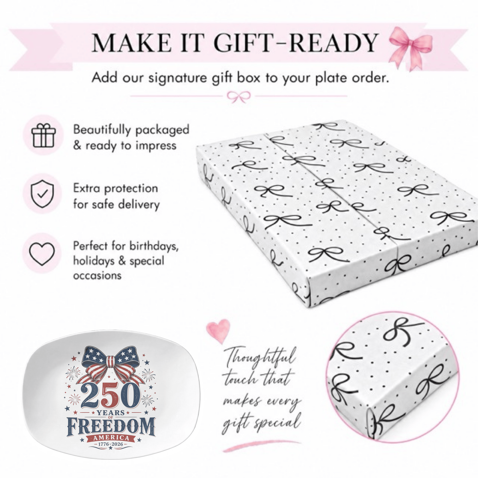 Freedom America Spirit Platter by Lil Plate Shop