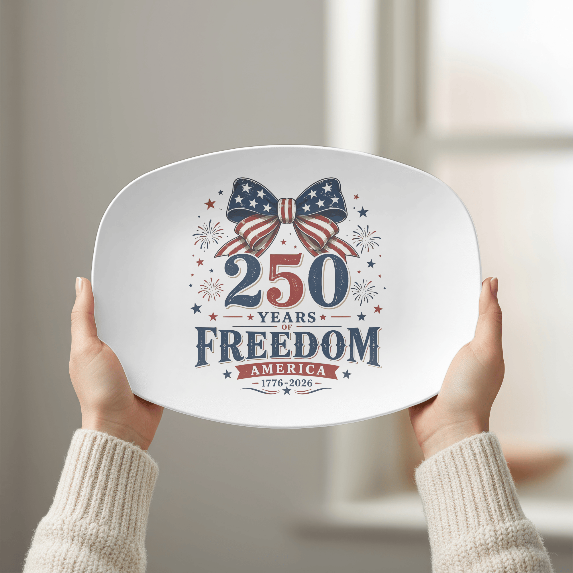 Freedom America Spirit Platter by Lil Plate Shop