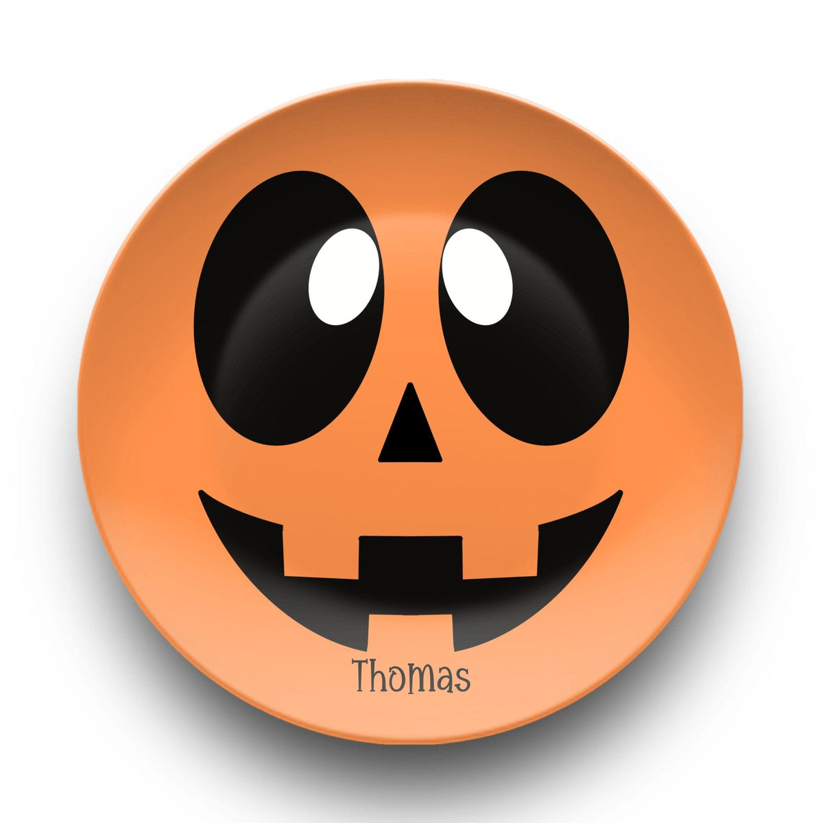 Funny Pumpkin Face Plate by Lil Plate Shop