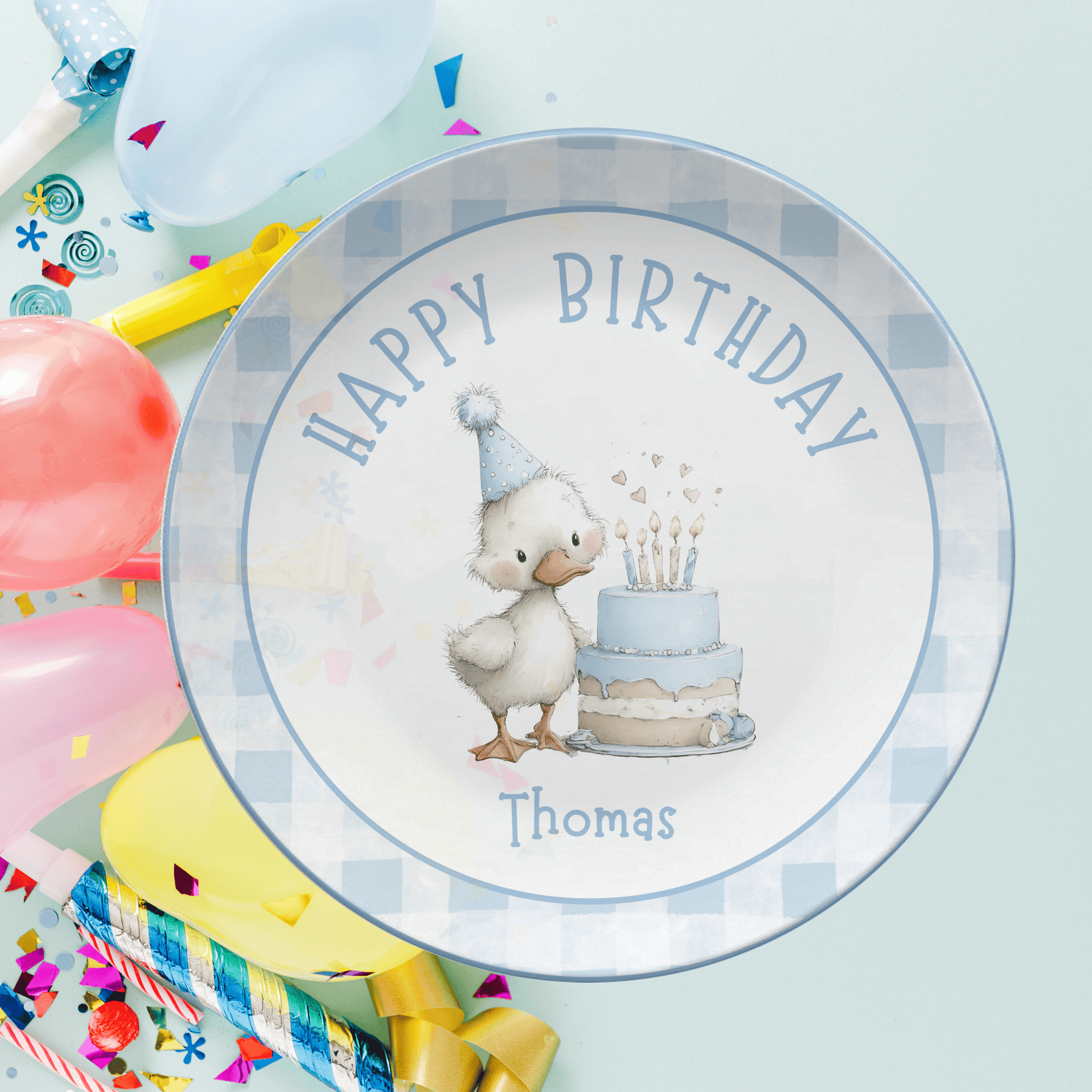 Goose Birthday Cake Plate by Lil Plate Shop