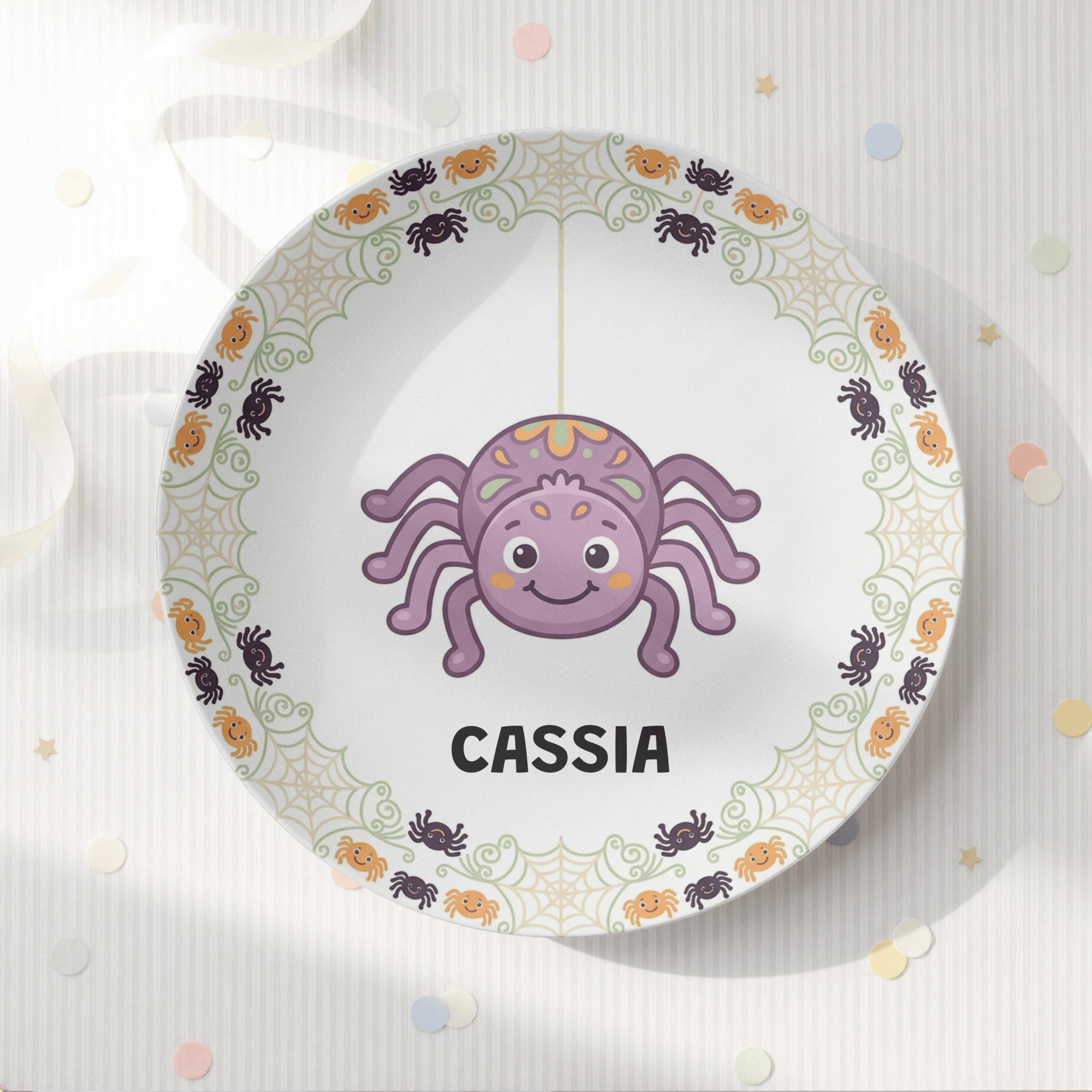 Halloween Friendly Spider Plate by Lil Plate Shop