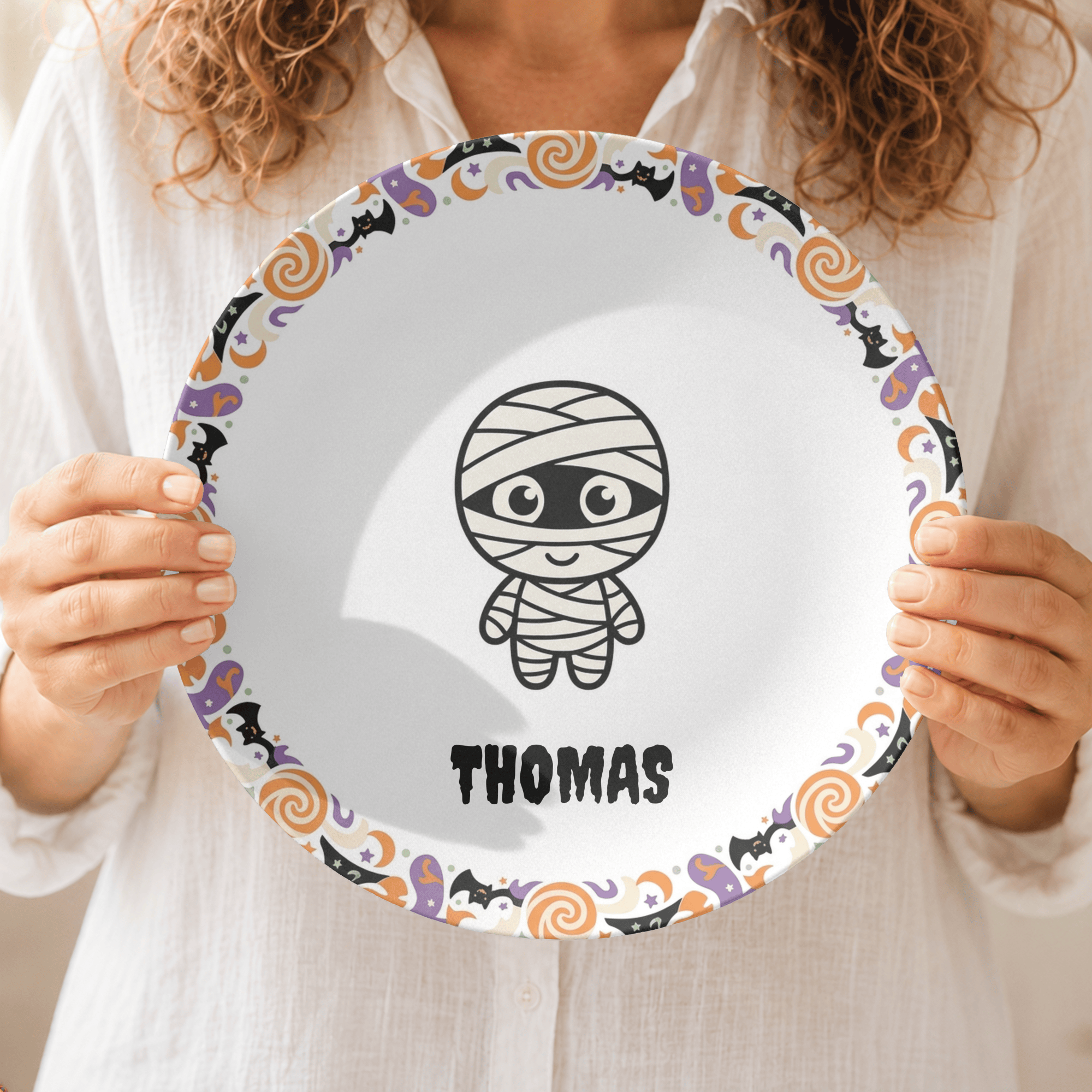 Halloween Mummy Plate by Lil Plate Shop