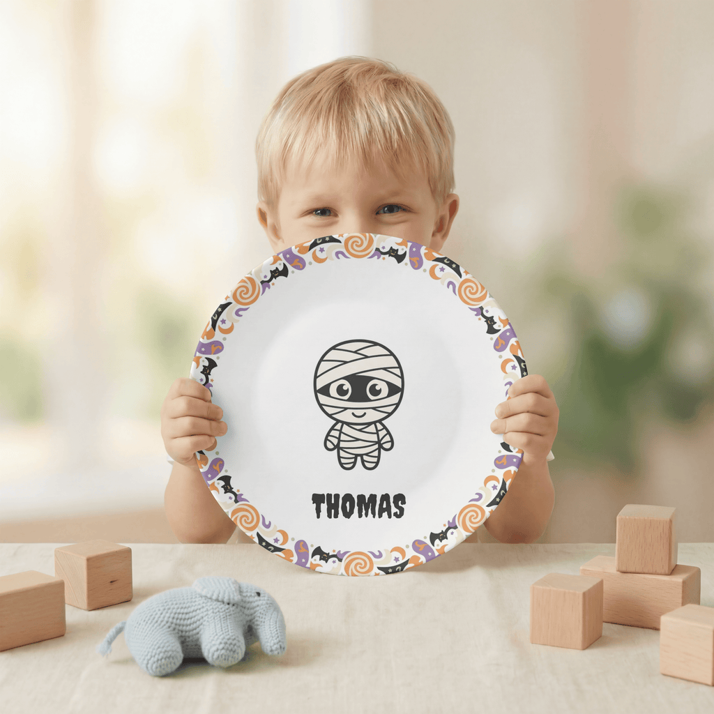 Halloween Mummy Plate by Lil Plate Shop