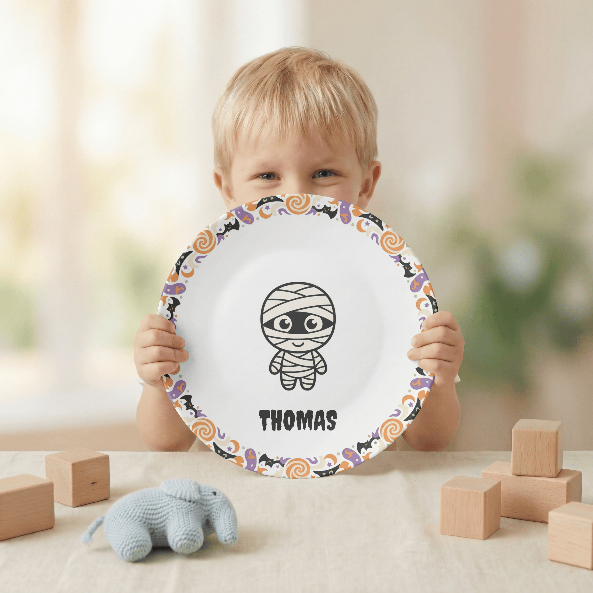 Halloween Mummy Plate by Lil Plate Shop
