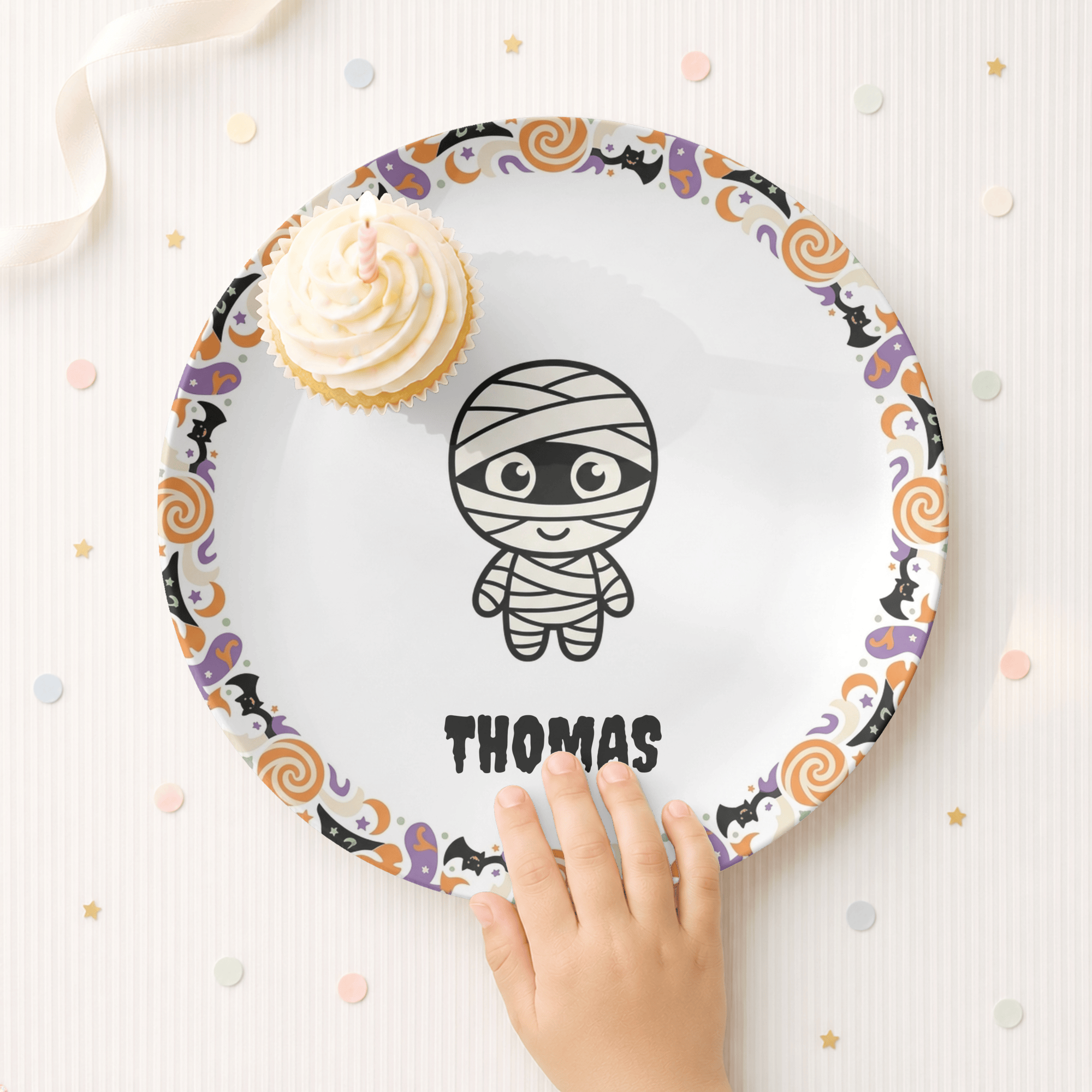 Halloween Mummy Plate by Lil Plate Shop