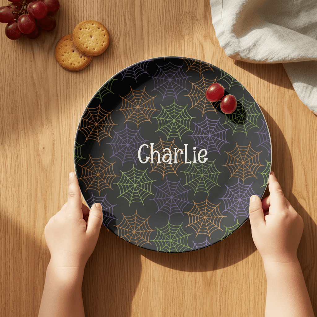 Halloween Spiderweb Plate by Lil Plate Shop