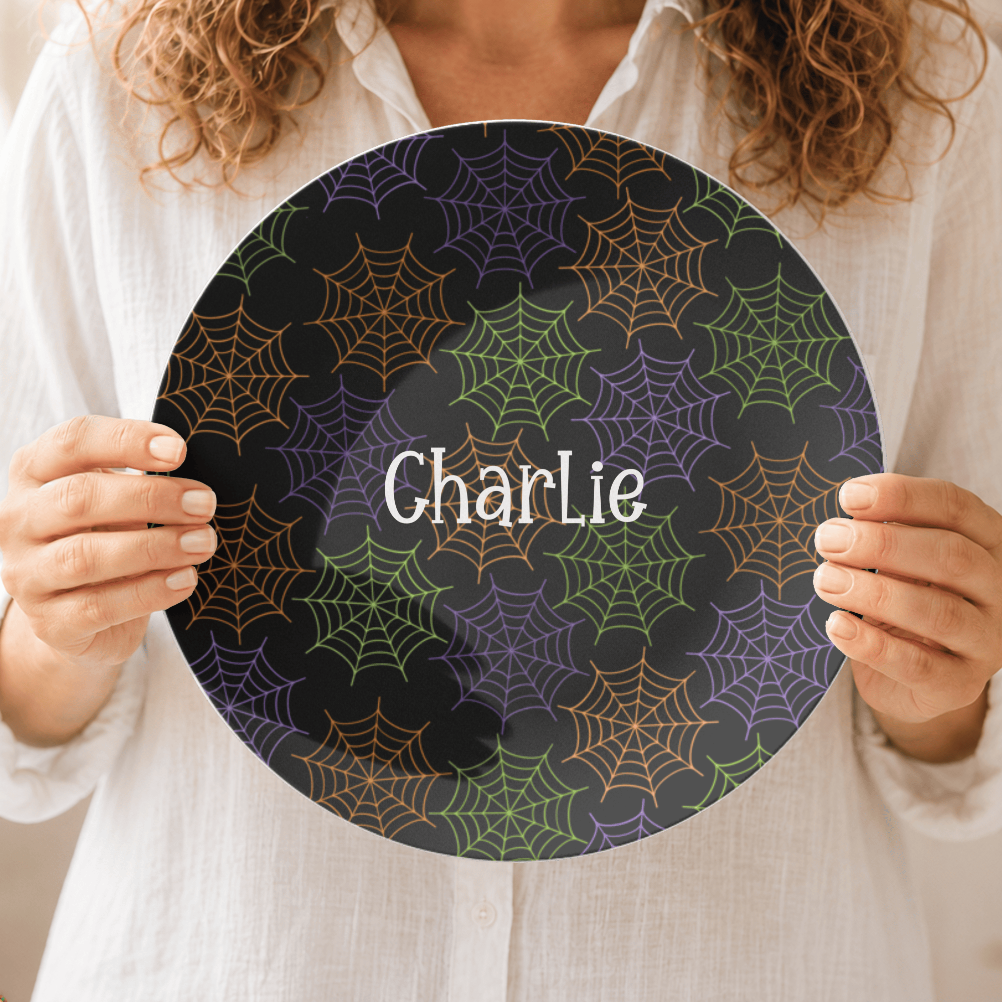 Halloween Spiderweb Plate by Lil Plate Shop