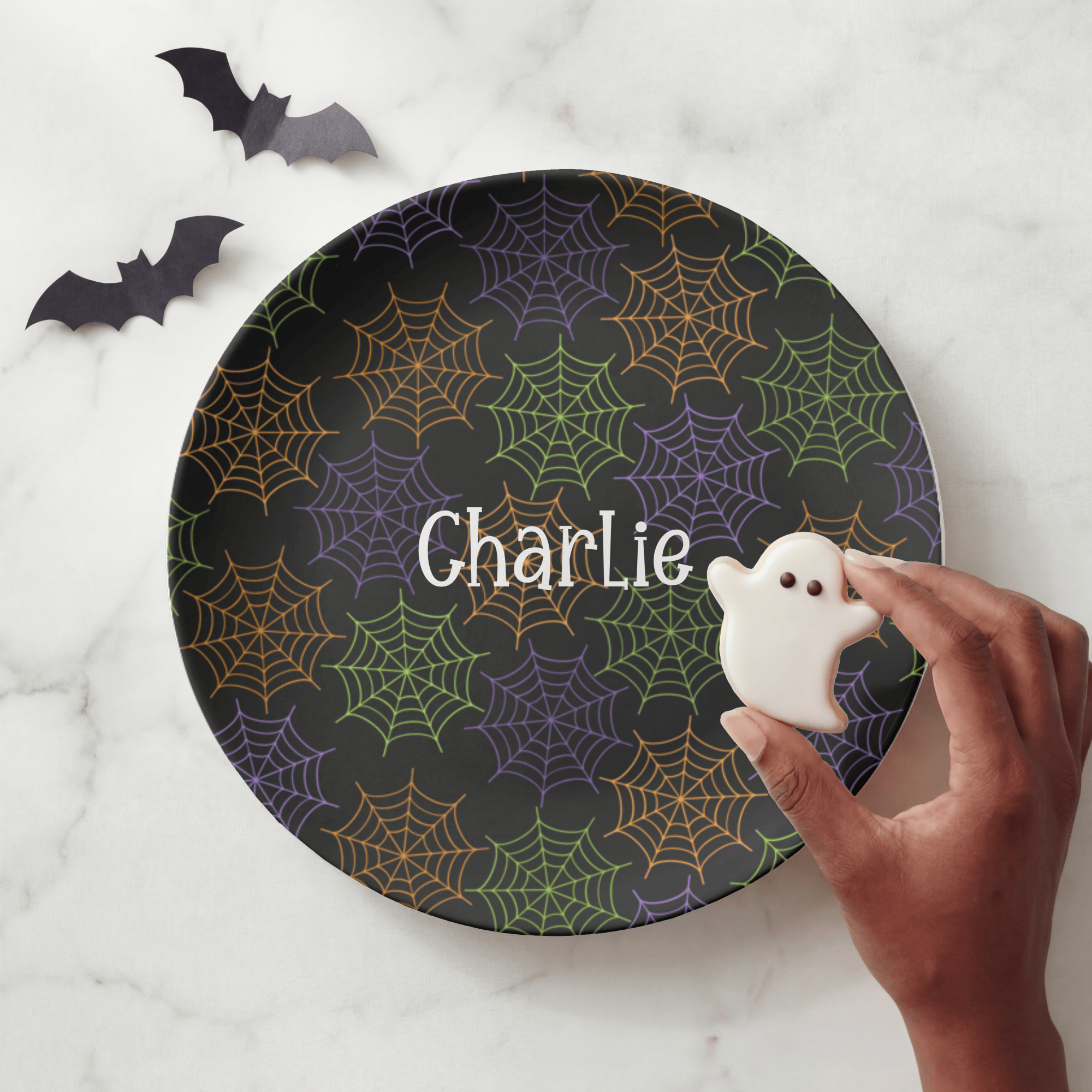 Halloween Spiderweb Plate by Lil Plate Shop