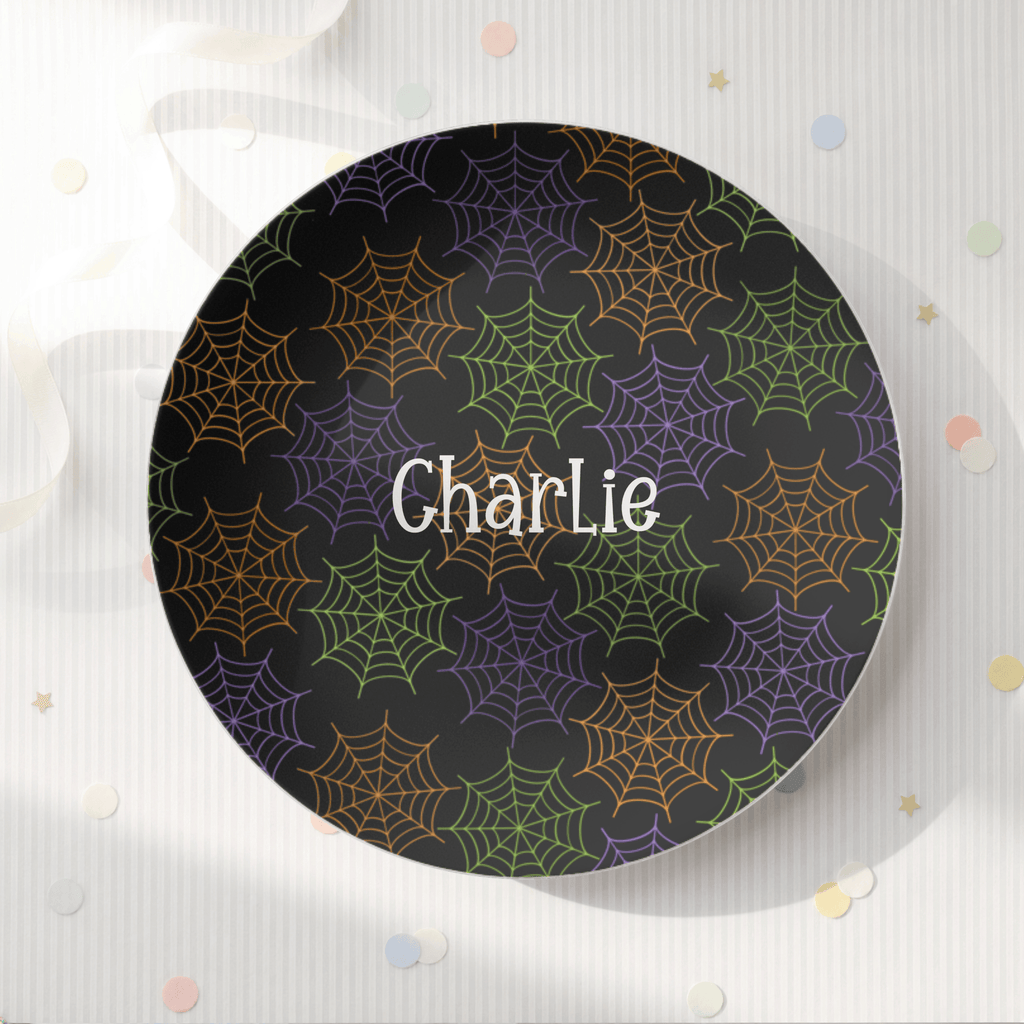 Halloween Spiderweb Plate by Lil Plate Shop