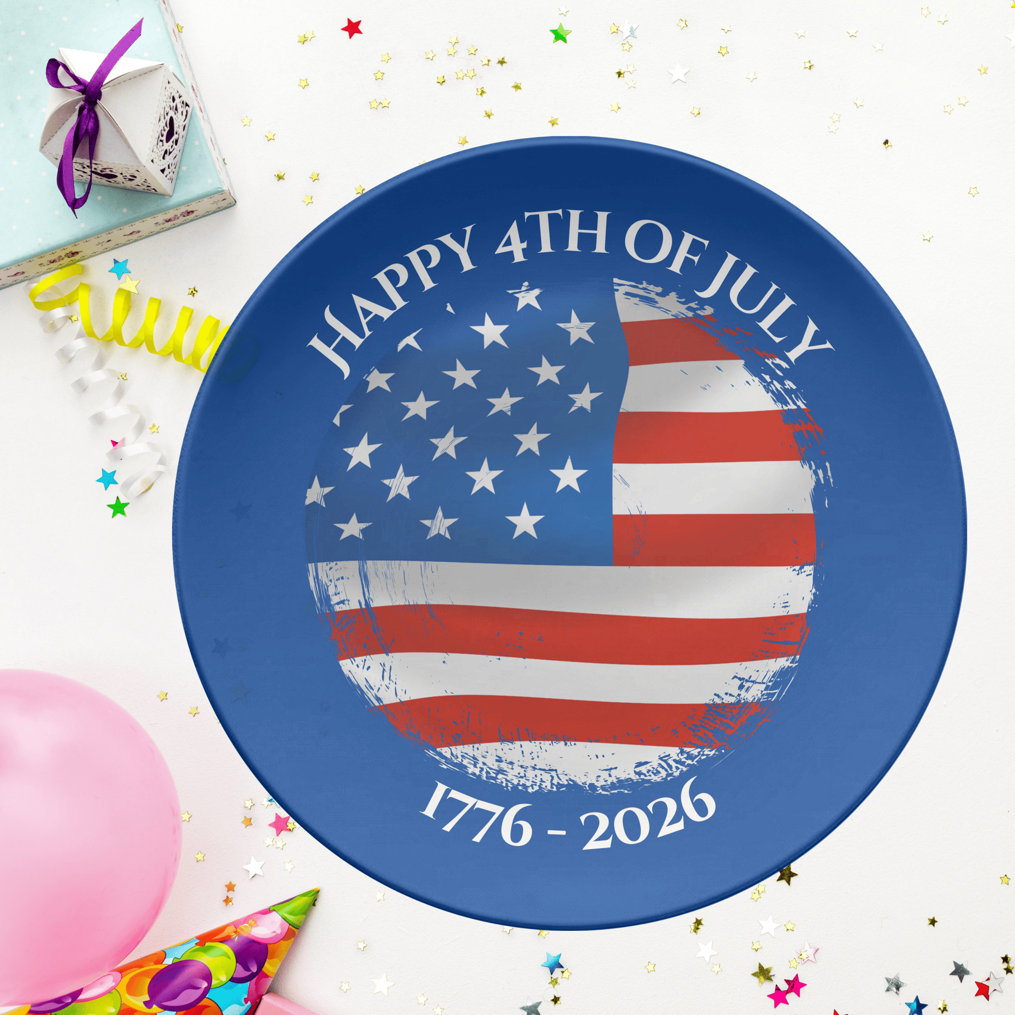 Happy 4th of July Plate Plate by Lil Plate Shop