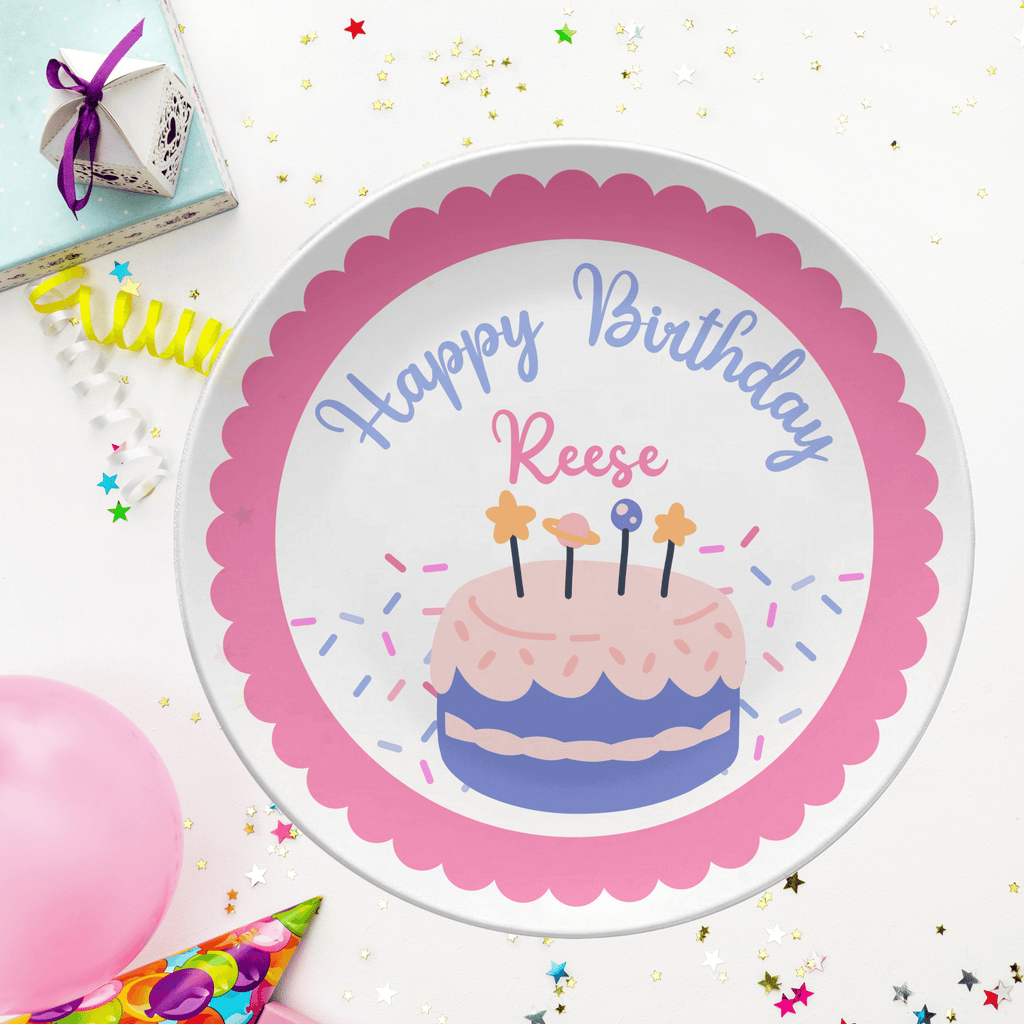 Happy Birthday Cake Plate by Lil Plate Shop