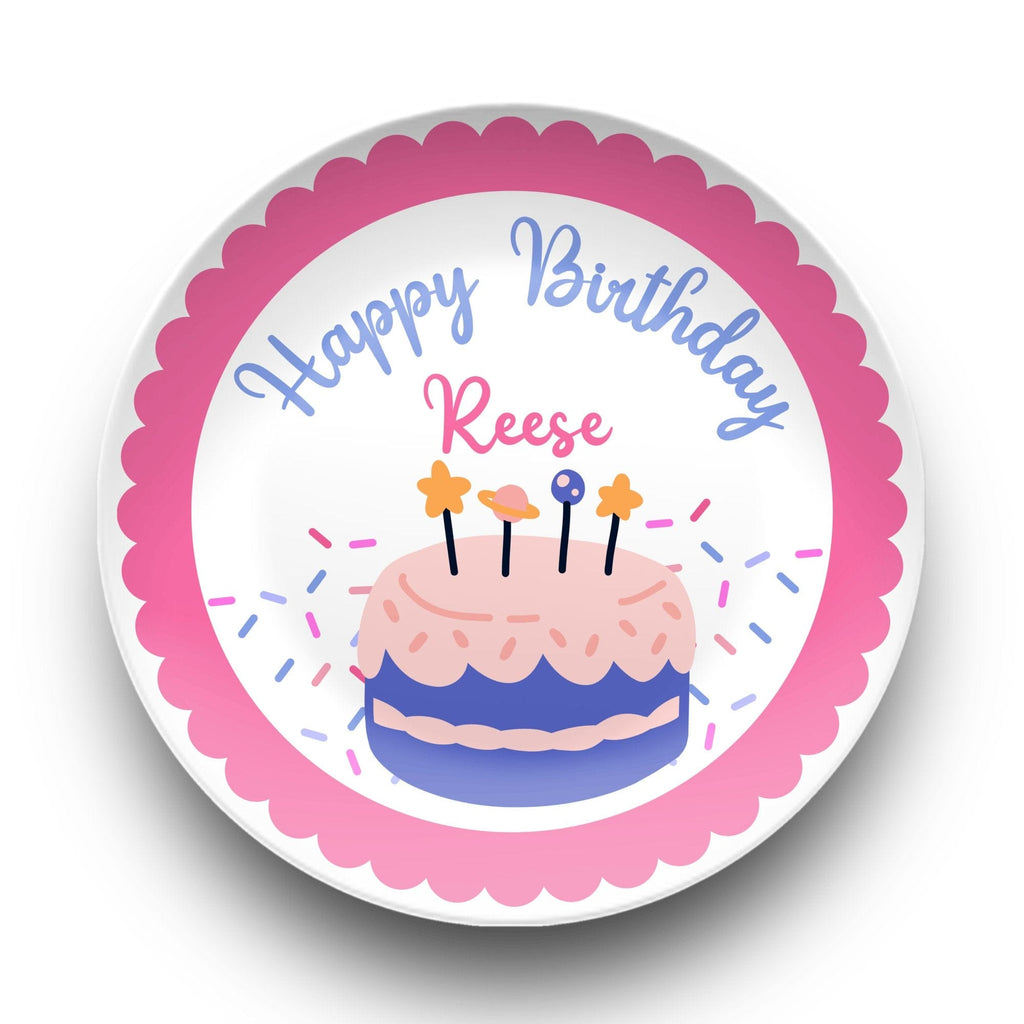 Happy Birthday Cake Plate by Lil Plate Shop