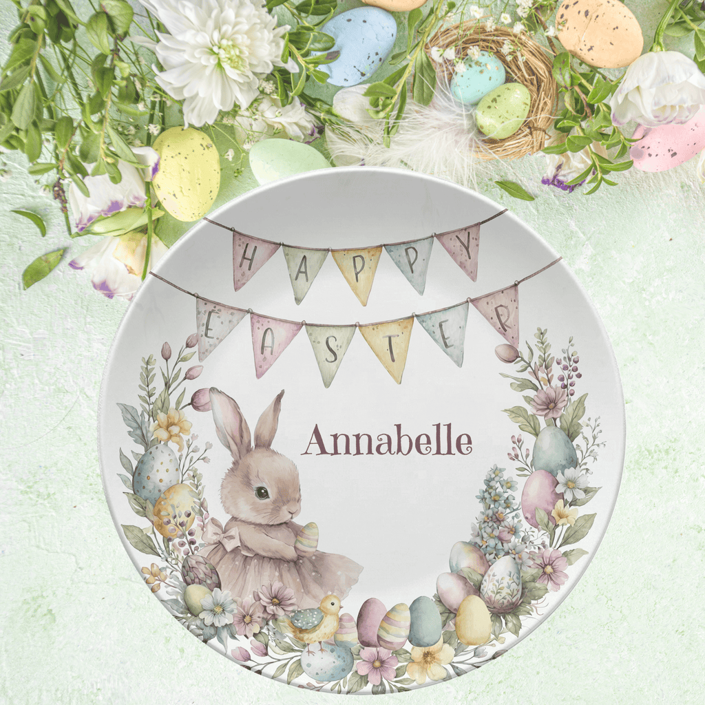 Happy Easter Name Plate by Lil Plate Shop