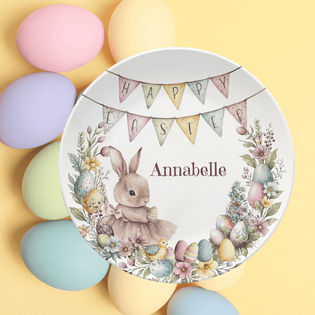 Happy Easter Name Plate by Lil Plate Shop