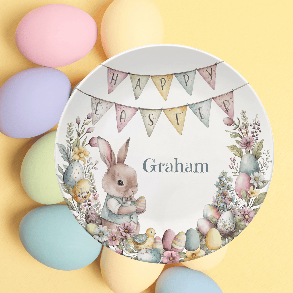 Happy Easter Name Plate by Lil Plate Shop