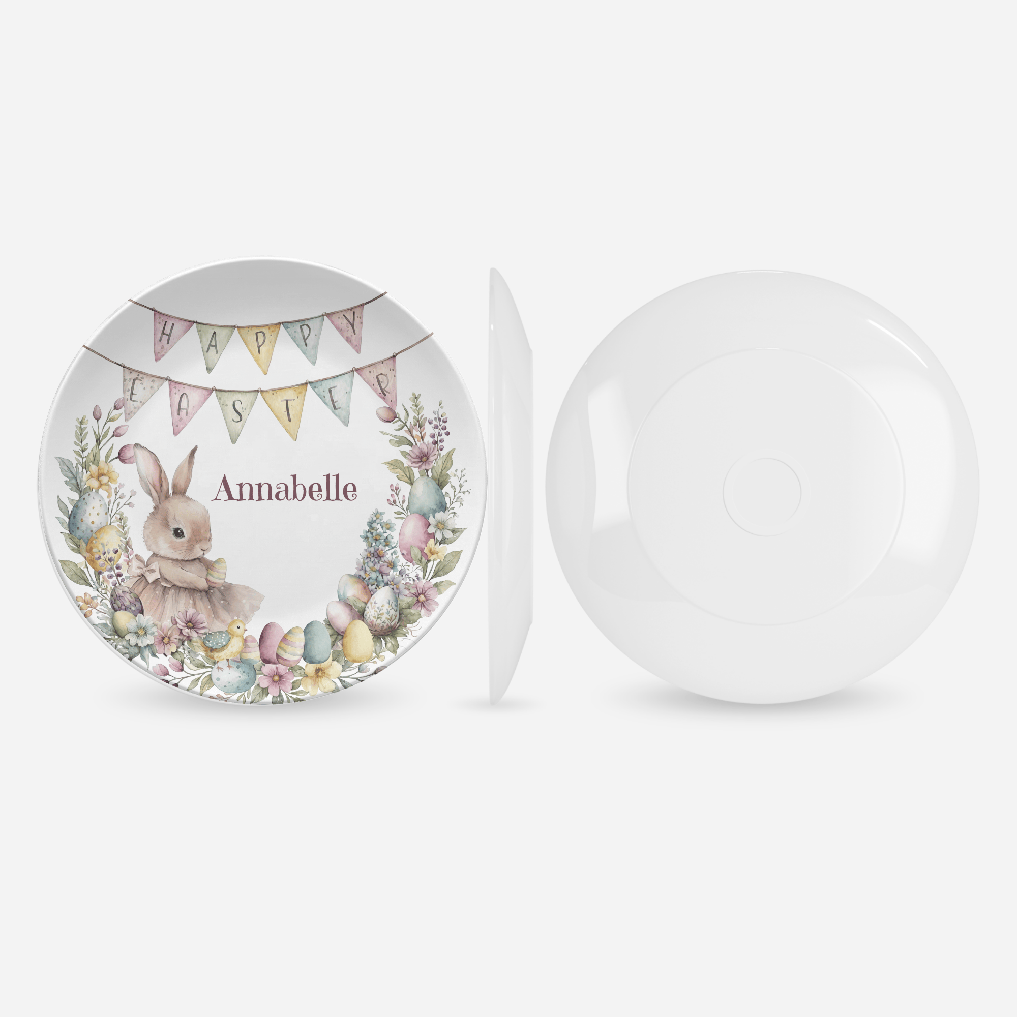 Happy Easter Name Plate by Lil Plate Shop