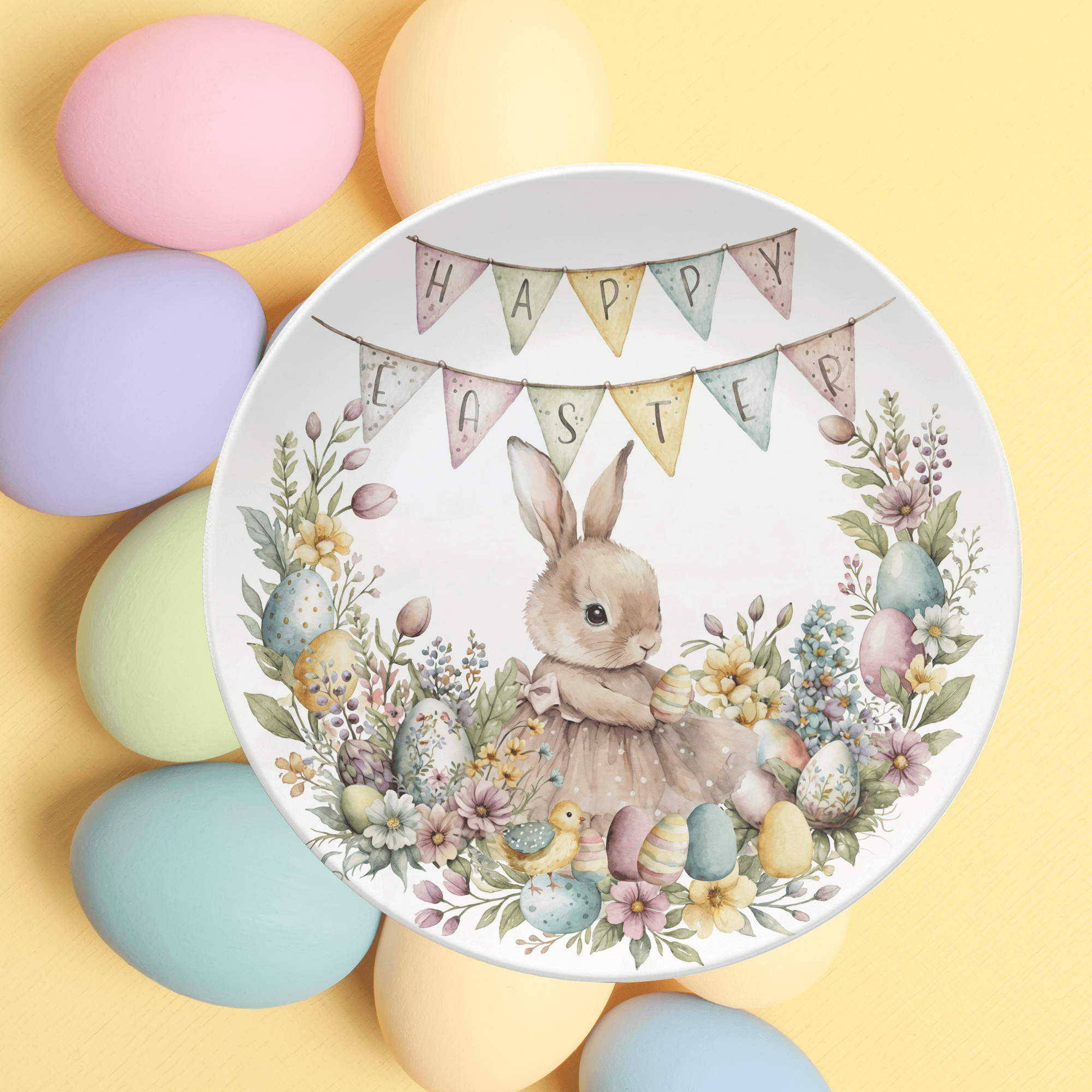 Happy Easter Plate by Lil Plate Shop