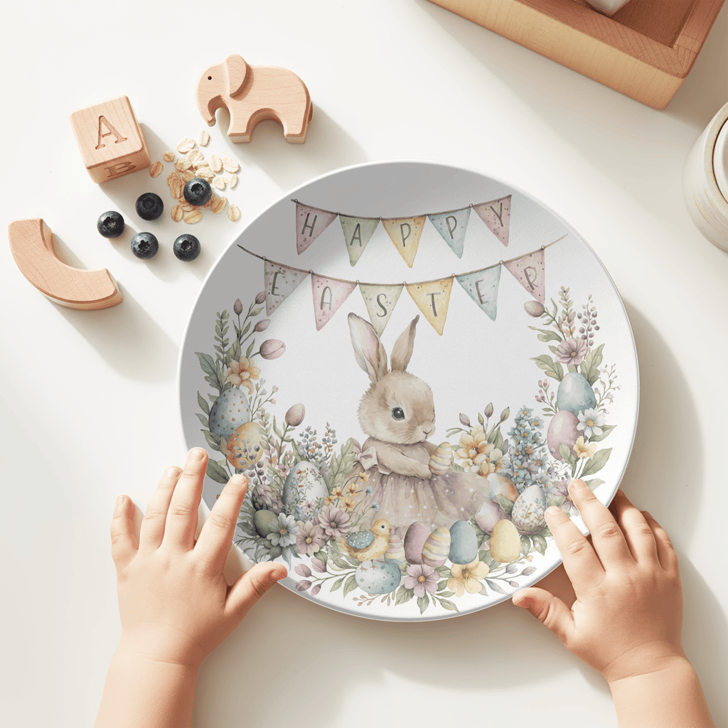 Happy Easter Plate by Lil Plate Shop