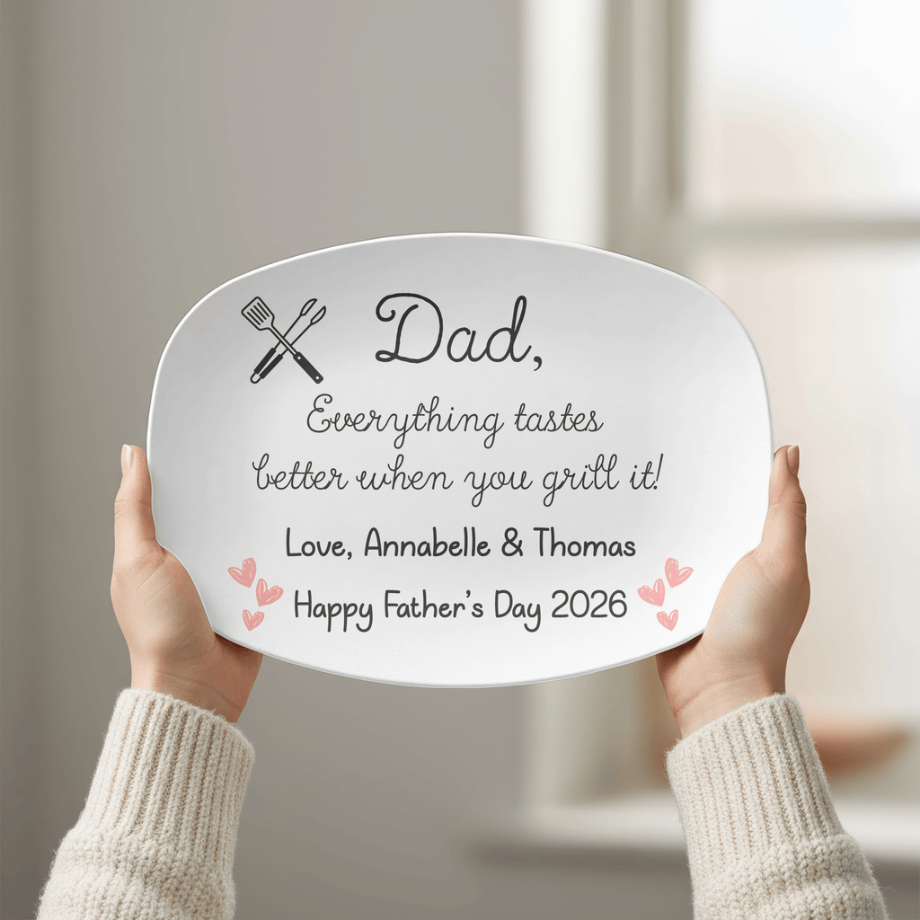 Happy Father's Day Grilling Platter by Lil Plate Shop